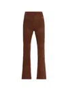 Akep オープンワーク ストレートパンツ In Brown
