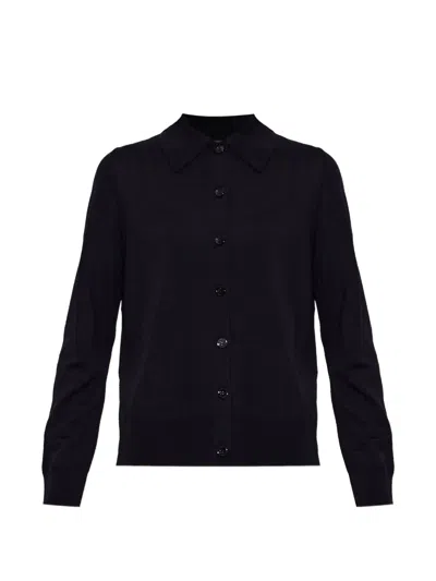 Akep Button-down Collared Cardigan In Black