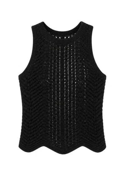 Akep Canoe Woman  Perforated Mesh In Black
