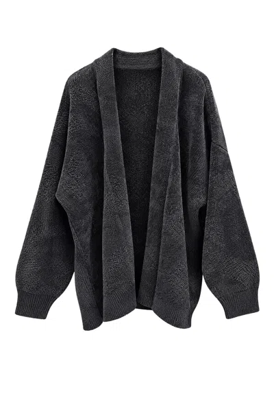 Akep Cardigan  Laminate In Gray