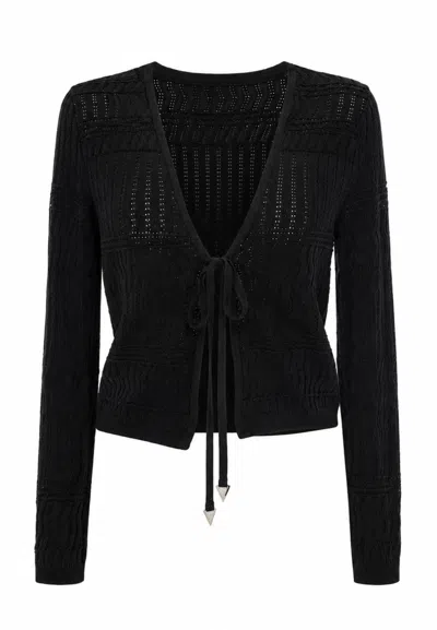 Akep Cardigan Wire  In Black