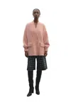 Akep Coat Picot Woman  Knitted In Pink