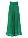Akep Pleated Palazzo Trousers In Green