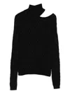 Akep Cut-out Sweater In Black
