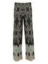 Akep Damask-pattern Trousers In Multi