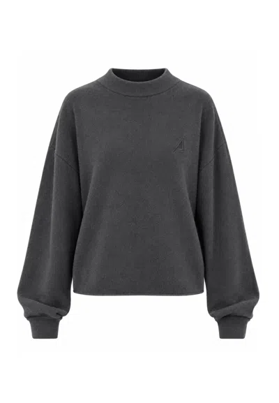 Akep Embroidered Pullover Back In Gray