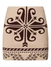 Akep Geometric-pattern Knit Skirt In Neutral