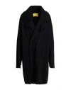 Akep Inspired By  Woman Coat Black Size M Polyester, Merino Wool, Viscose, Cashmere In Black