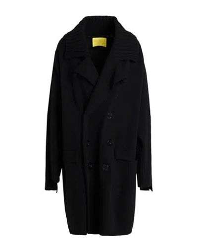 Akep Inspired By  Woman Coat Black Size M Polyester, Merino Wool, Viscose, Cashmere
