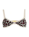 Akep Inspired By  Woman Top Ivory Size 2 Viscose, Polyester In Animal Print