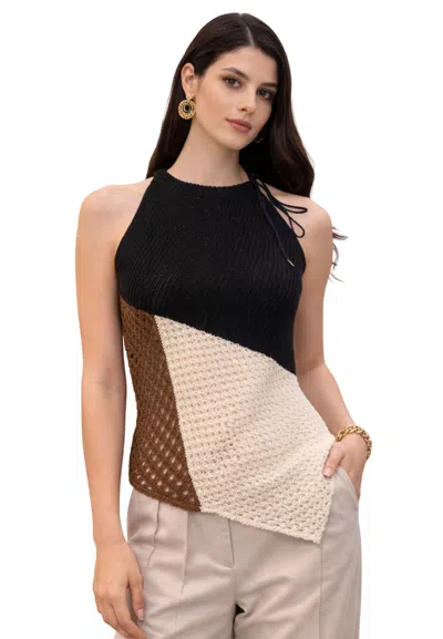 Akep Knitted Top Woman  Bicolor In Other