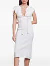 Akep Lace-up Midi Dress