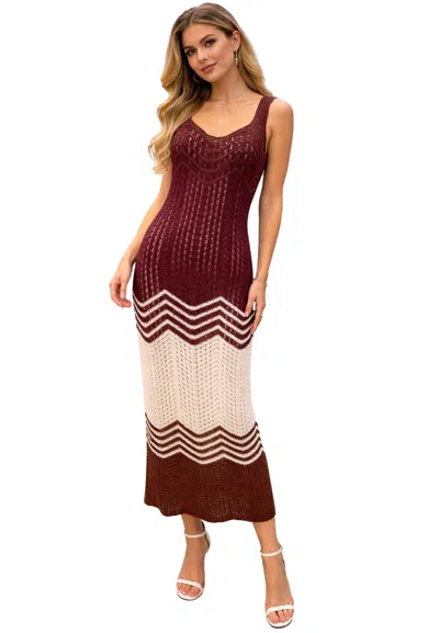 Akep Long Dress Woman  That's Right. In Burgundy