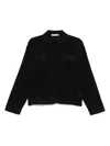 Akep Lurex-detail Shirt In Black
