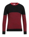 Akep Man Sweater Black Size Xl Viscose, Wool, Nylon, Elastane In Multi