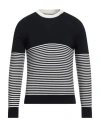 Akep Man Sweater Midnight Blue Size M Viscose, Wool, Nylon, Elastane In Blue