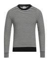 Akep Man Sweater White Size Xl Viscose, Wool, Nylon, Elastane In White