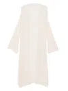 Akep Open-knit Coat In Nude