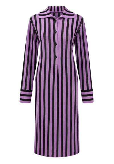 Akep Pajamas Dress Mini  Polo In Purple