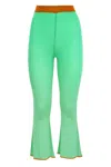 Akep Pantalone Trombetta Verde Menta In Verde