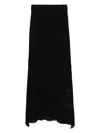 Akep Pointelle-knit Maxi Skirt In Black