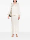 Akep Satin Shirt In Neutrals