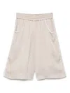Akep Satin Shorts In Grey