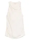 Akep Satin Tank Top In Neutrals