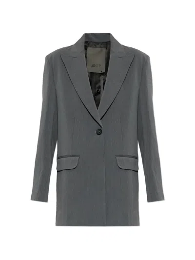 Akep Single-breasted Blazer In Gray