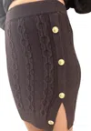 Akep Skirt With Buttons Woman  Gold Gold In Brown