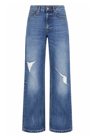 Akep Straight Jeans 5 Pockets  In Blue