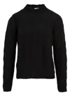 Akep Sweaters Black In Burgundy