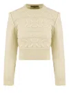 Akep Sweaters Cream In Gold