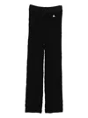 Akep Textured Logo Trousers In Black