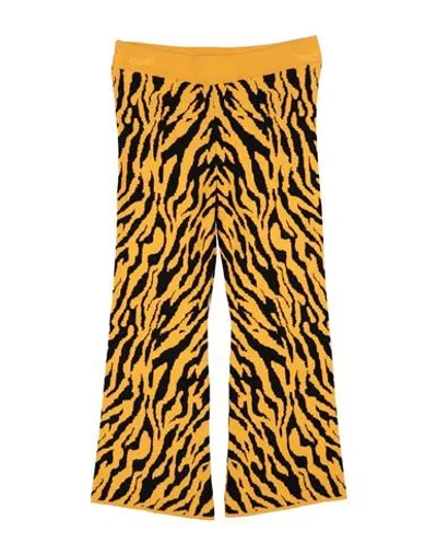 Akep Babies'  Toddler Girl Pants Marigold Size 4 Viscose, Polyester In Yellow