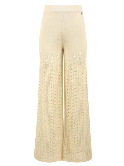 Akep Trousers Cream In Gold