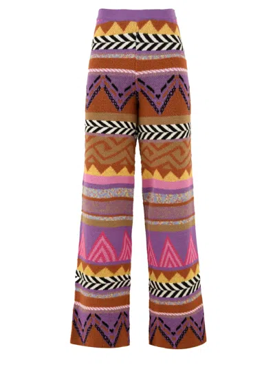 Akep Trousers Multi Colour In Burgundy