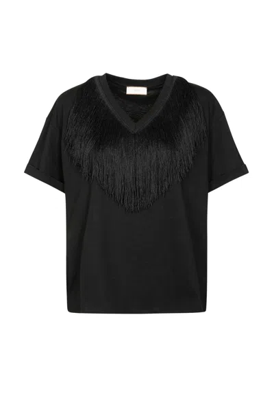 Akep T-shirt Woman  With Insert In Black