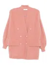 Akep V-neck Jacket In Pink
