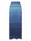 Akep Wavy-pattern Knit Skirt