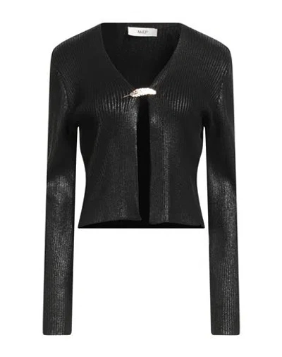 Akep Woman Cardigan Black Size L Viscose, Polyester, Polyamide