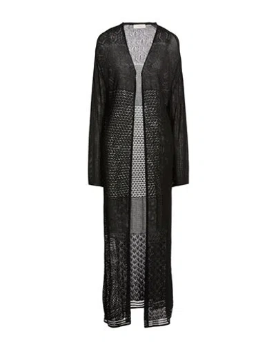 Akep Woman Cardigan Black Size S Viscose, Polyester