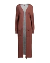 Akep Woman Cardigan Brown Size M Viscose, Polyester In Brown