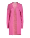 Akep Woman Cardigan Fuchsia Size 6 Viscose, Merino Wool, Polyamide In Pink