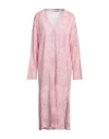 Akep Woman Cardigan Pink Size S Cotton, Polyamide, Viscose, Polyester, Metallic Polyester