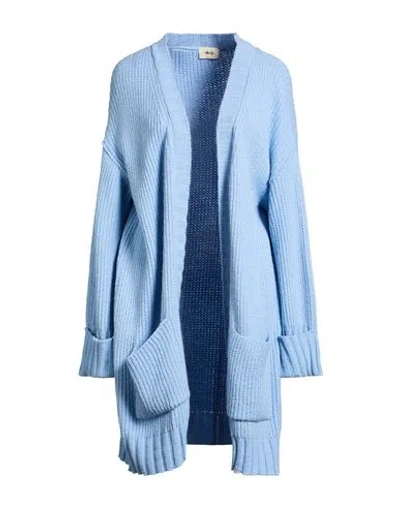 Akep Woman Cardigan Sky Blue Size 4 Acrylic, Wool, Alpaca Wool, Viscose, Polyester