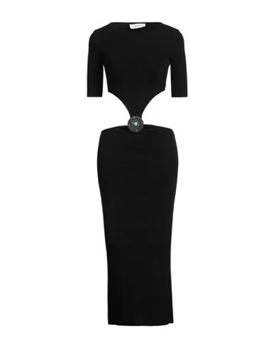 Akep Woman Maxi Dress Black Size 6 Ecovero Viscose, Polyester