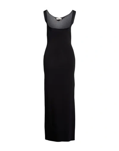 Akep Woman Maxi Dress Black Size 8 Viscose, Polyamide