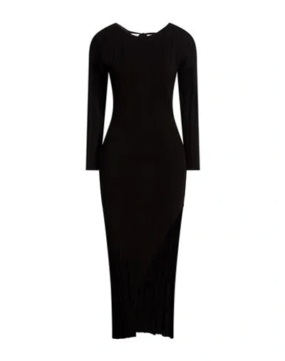 Akep Woman Maxi Dress Black Size S Lyocell, Merino Wool, Elastane