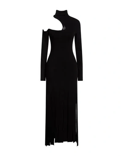 Akep Woman Maxi Dress Black Size S Viscose, Polyamide, Elastic Fibres